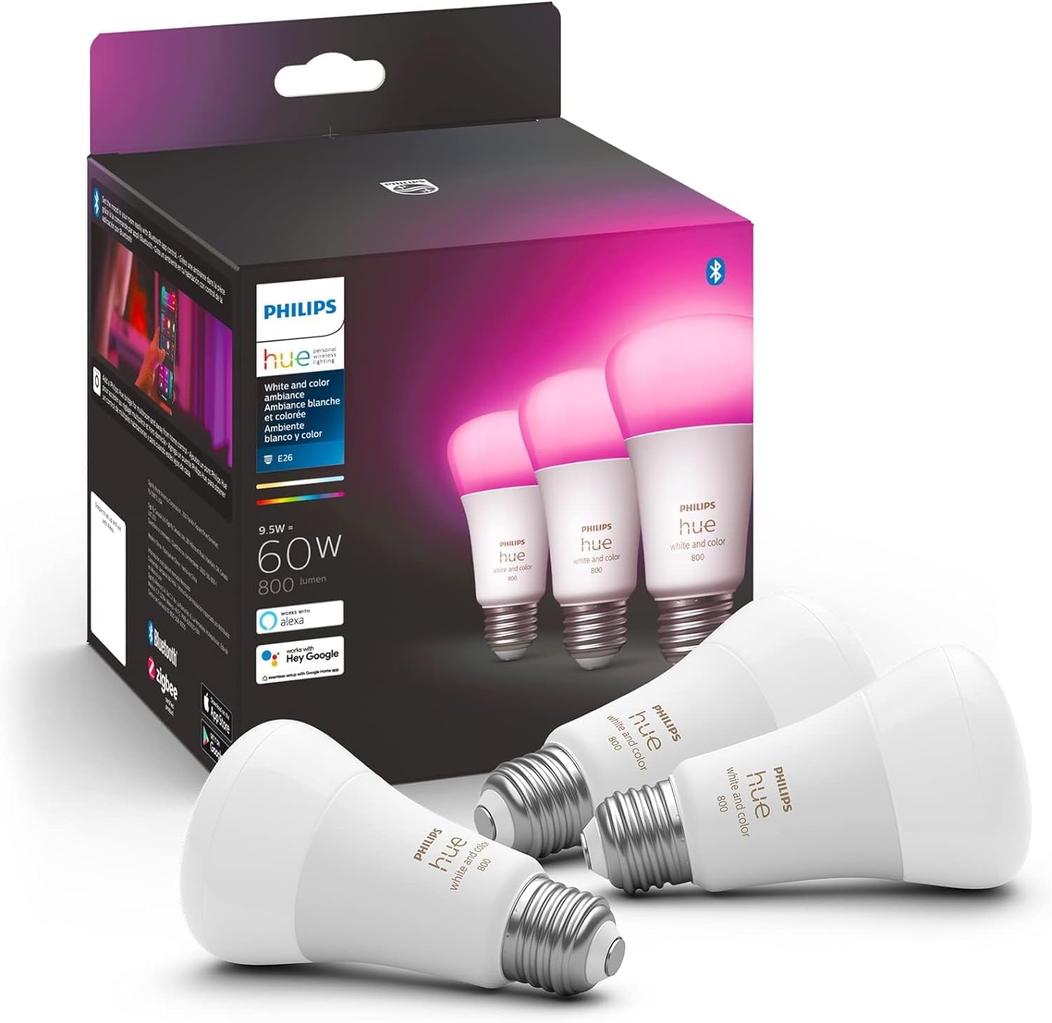 Philips Hue White and Colour Ambiance 3-Pack